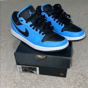 Jordan Blue and Black 1 Low